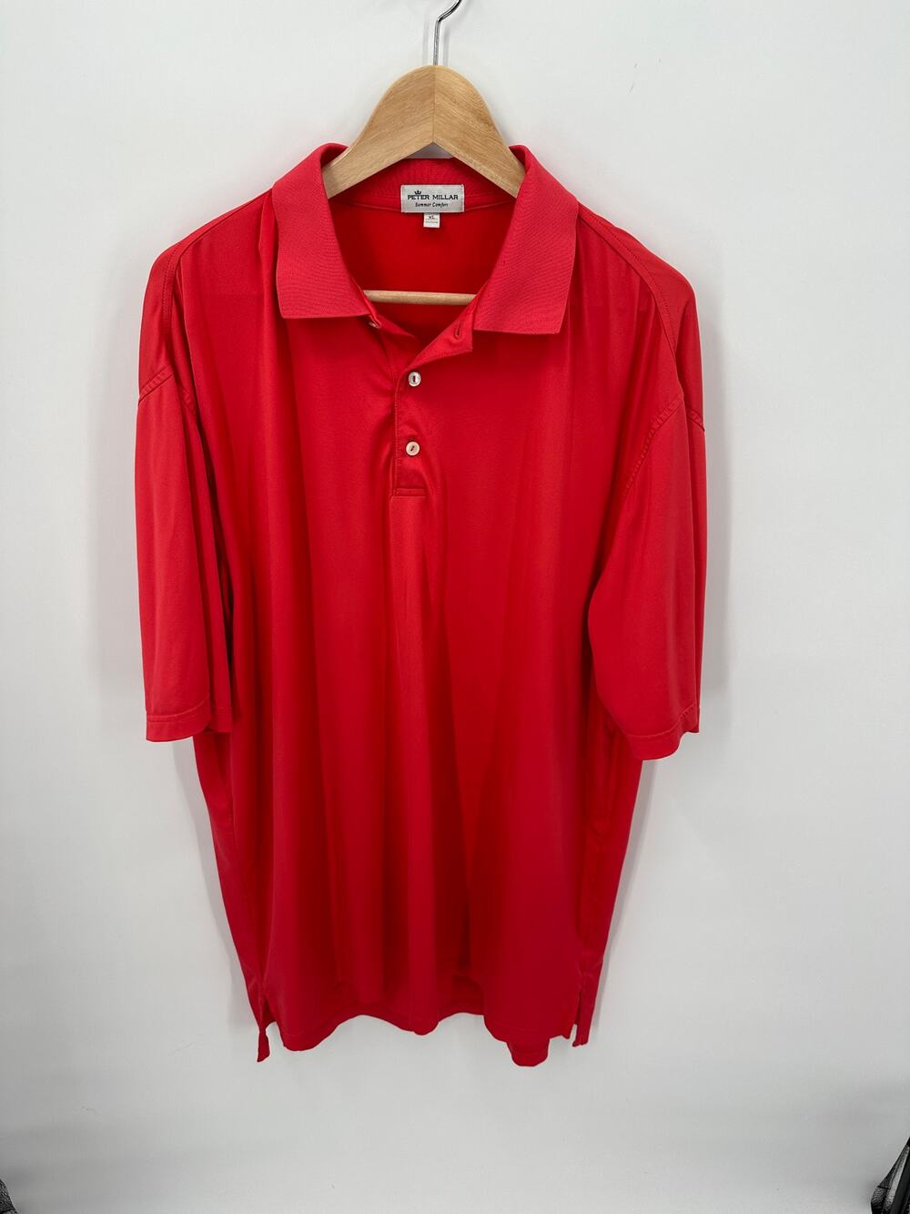 PETER MILLAR Summer Comfort Pink Polo // XL